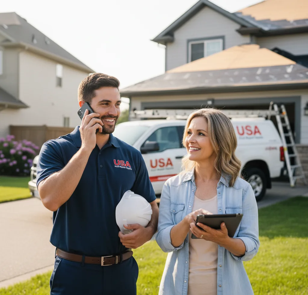 USA Roof Repair Experts customer support in Waynesville